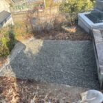 大垣市勝山北墓地　外柵解体工事　②整地・砂利敷設